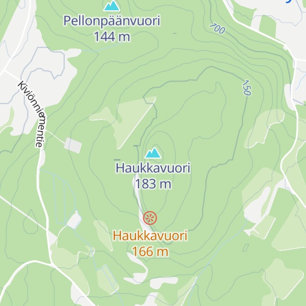 Map of Haukkavuori