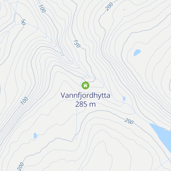 Map of Vannfjordhytta