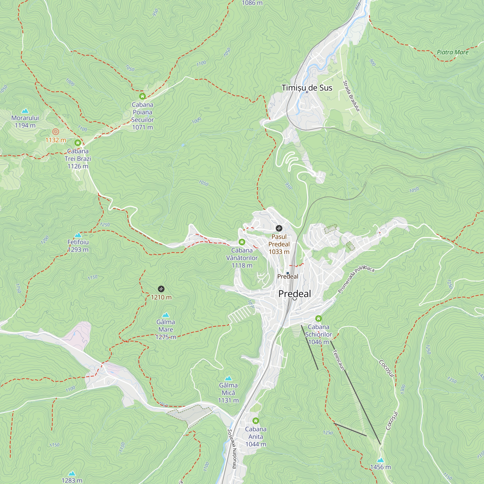 Cabana Vânătorilor map
