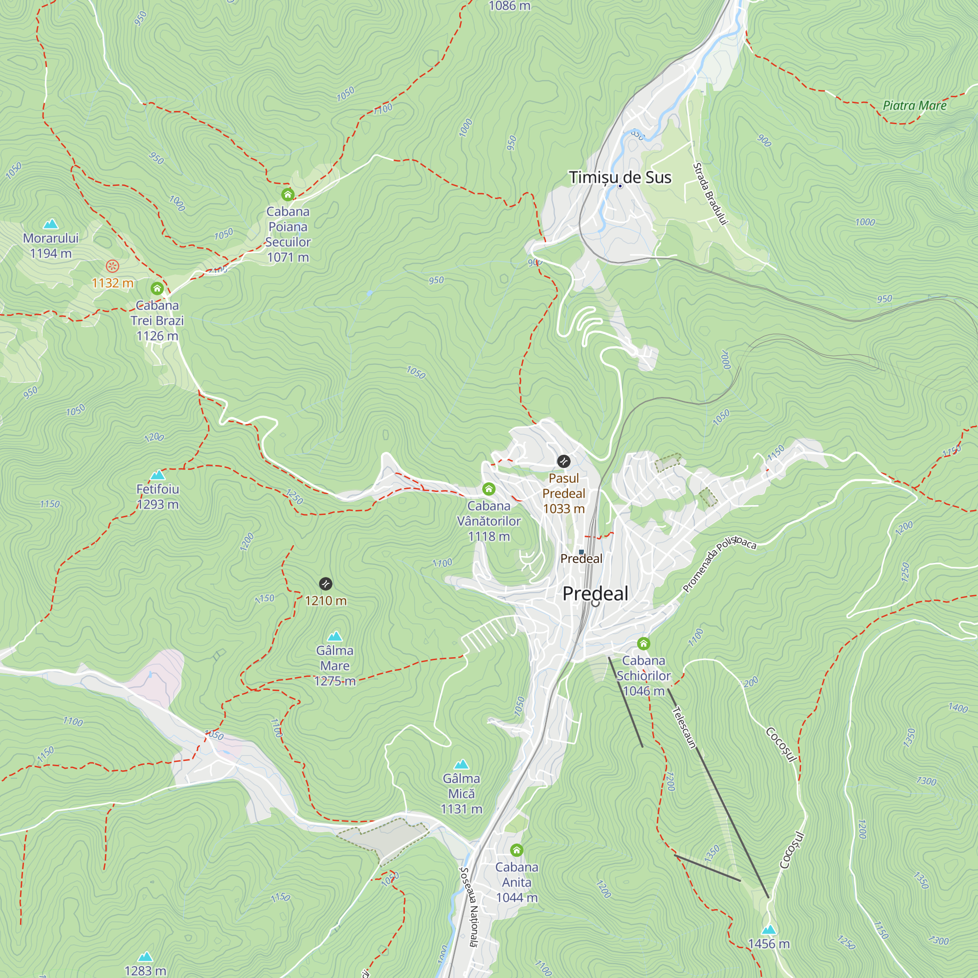 Cabana Vânătorilor map