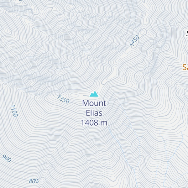 Map of Mount Elias