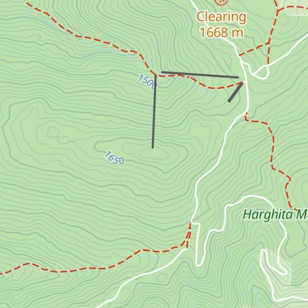 Map of Vf. Mihaihovoș