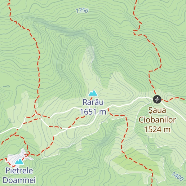 Map of Rarău