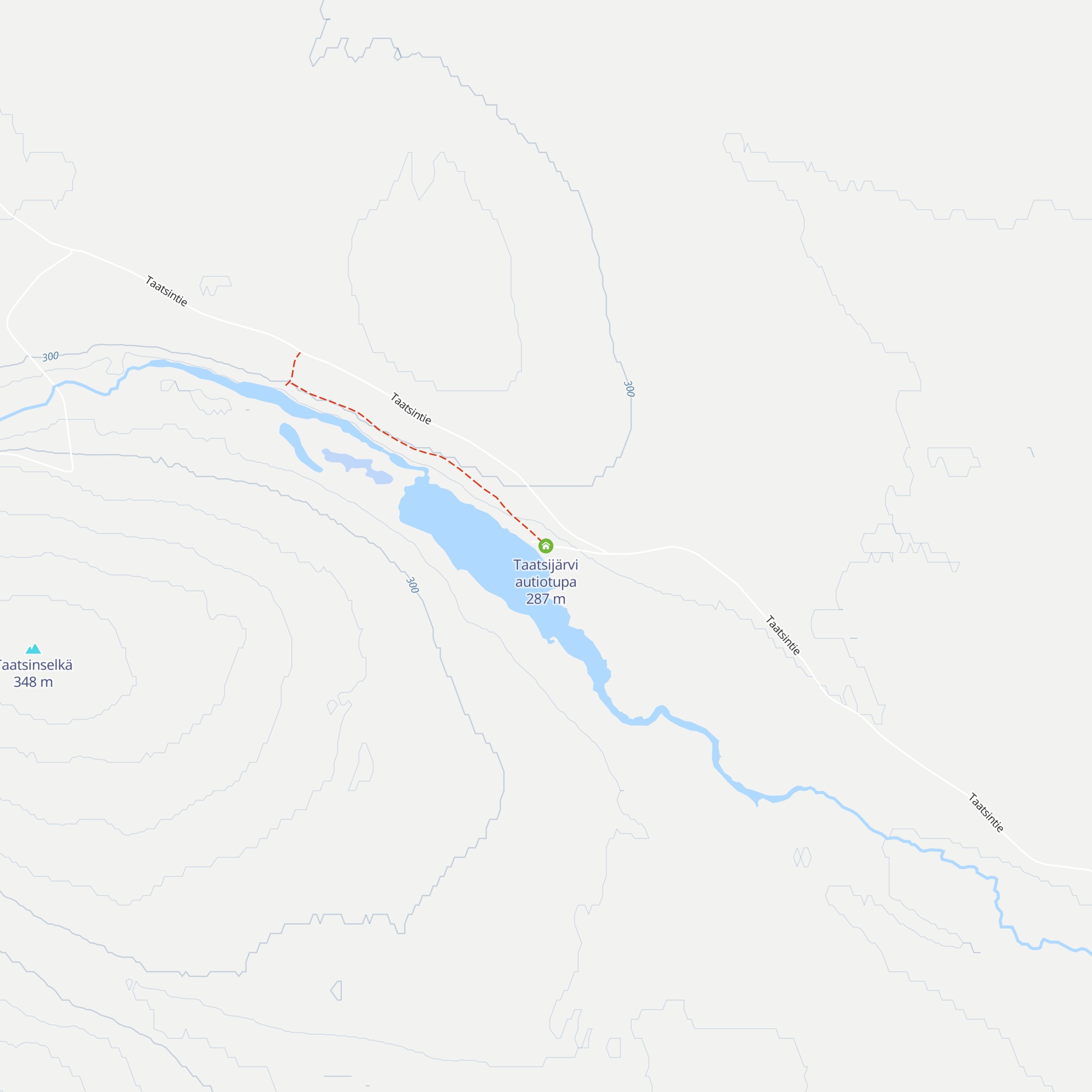 Taatsijärvi autiotupa map