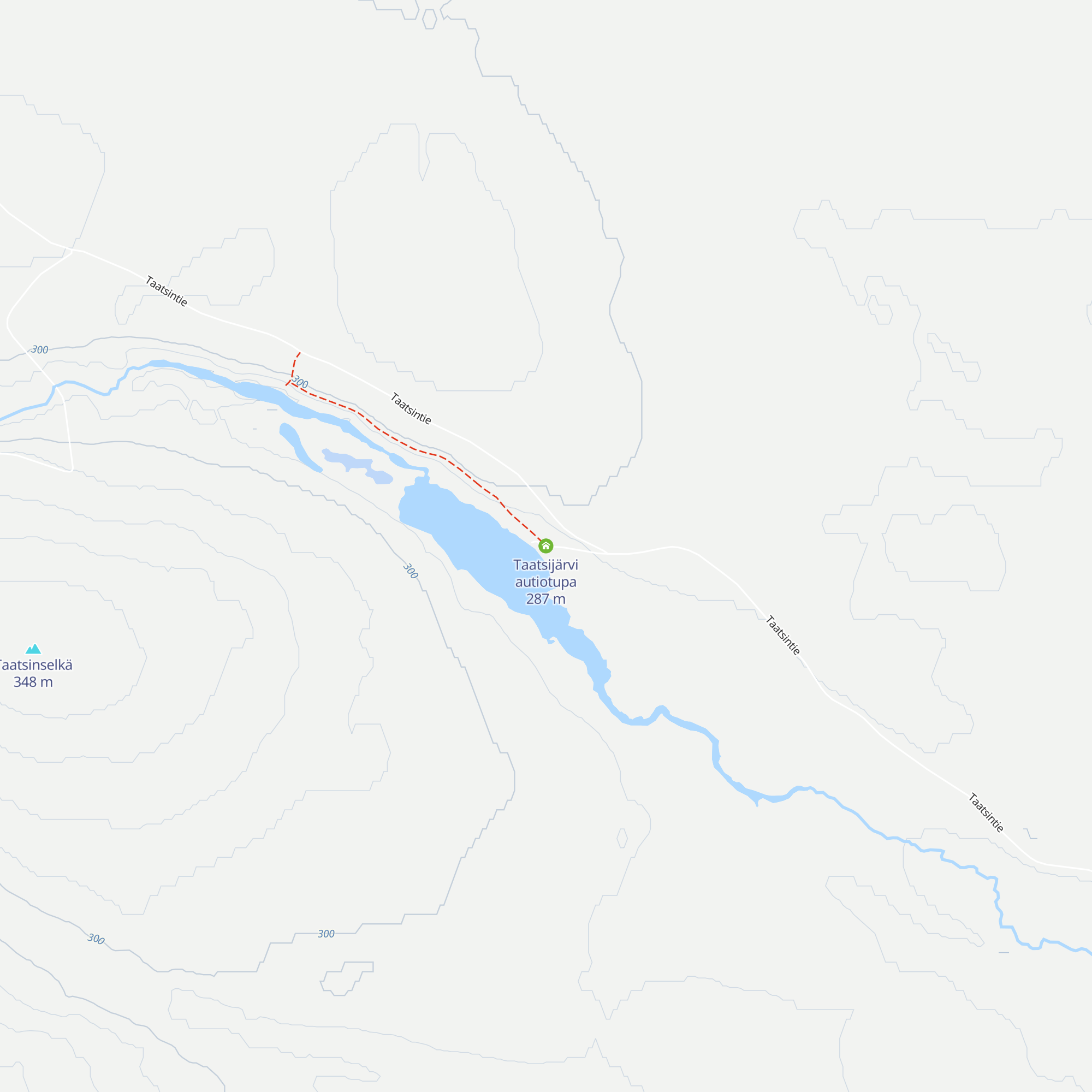 Taatsijärvi autiotupa map