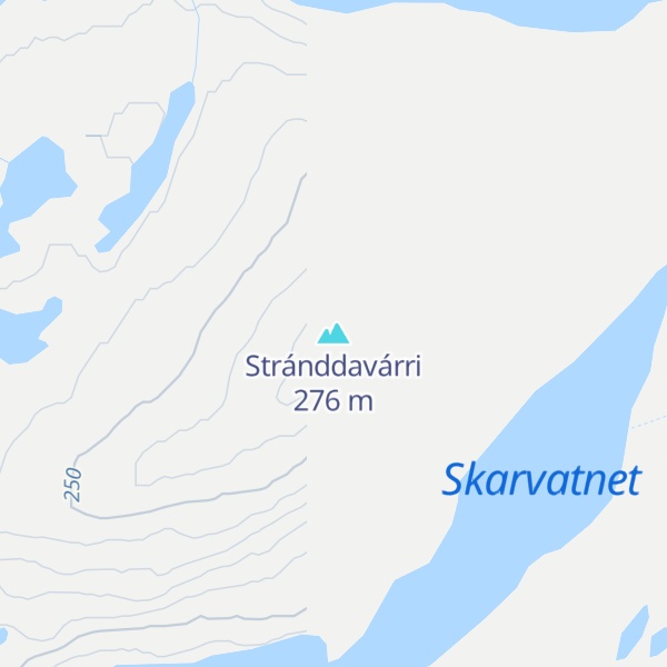Map of Stránddavárri