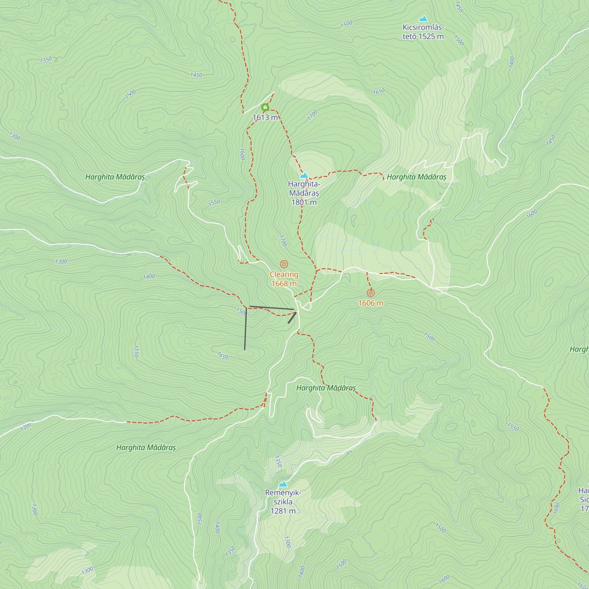 Cabana Madarasi Menedékház map