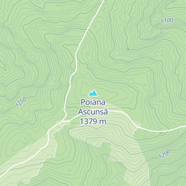 Map of Poiana Ascunsă