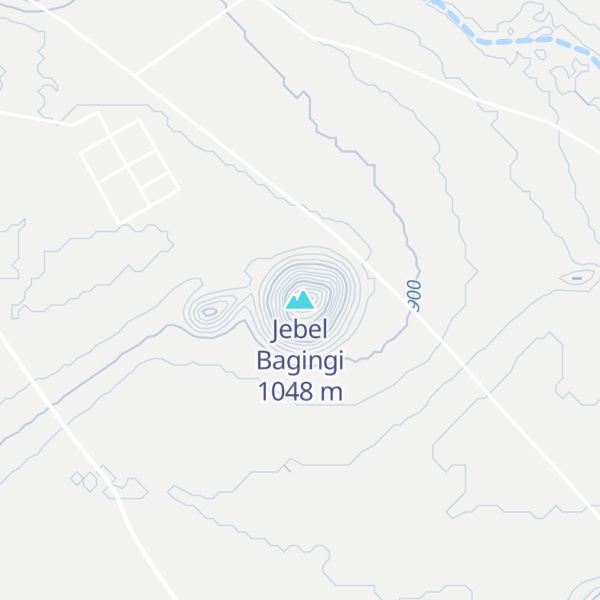 Map of Jebel Bagingi