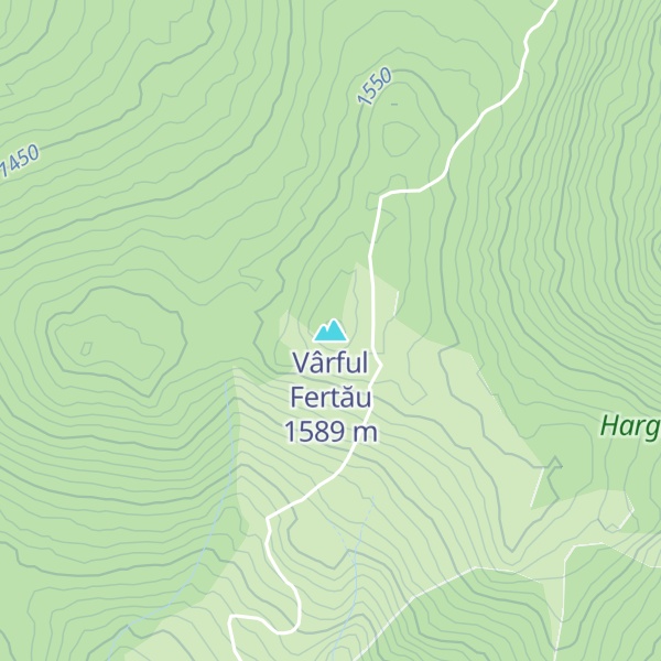 Map of Vârful Fertău