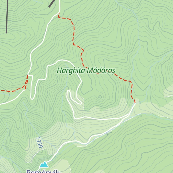 Map of Pintenul Negru