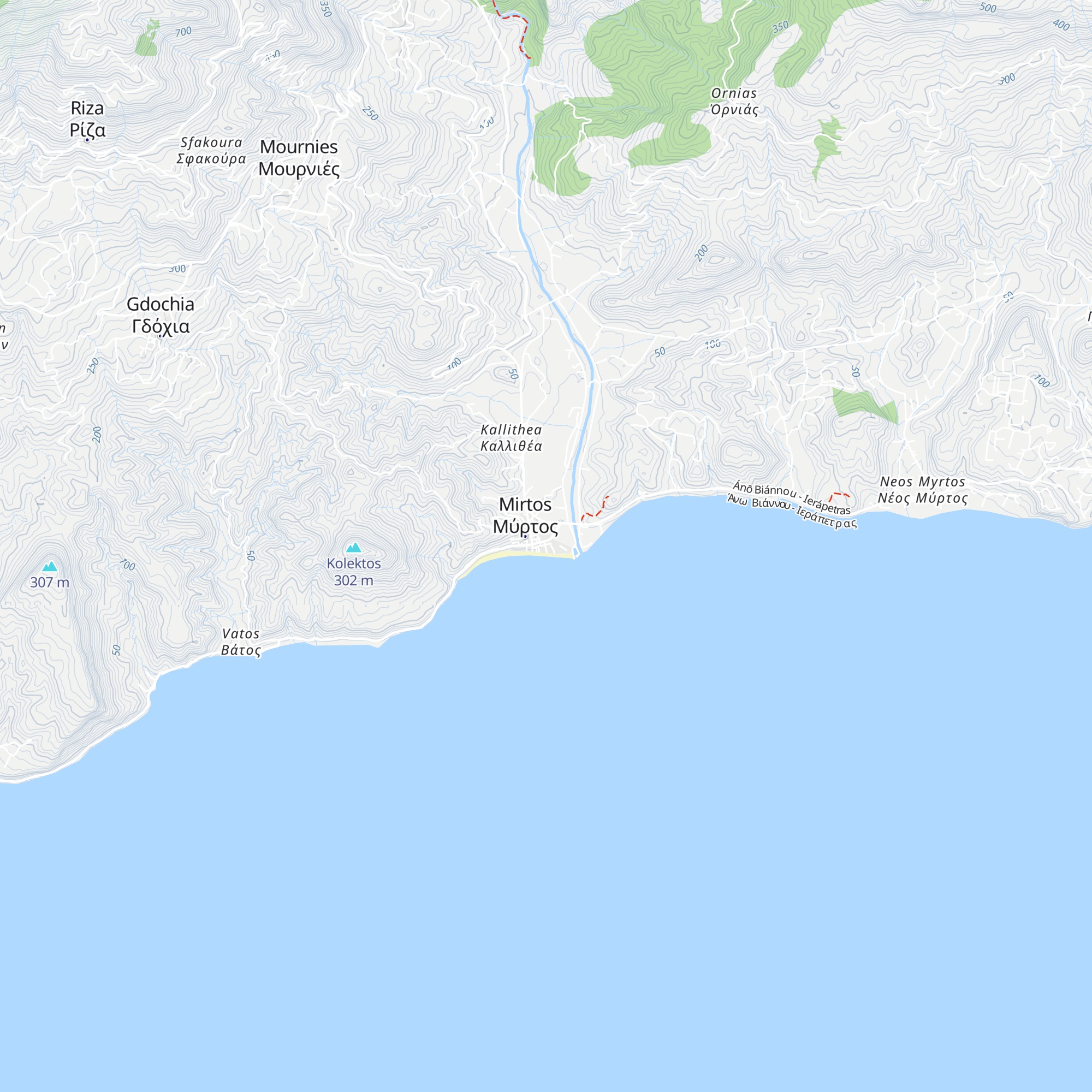 Tourist Services map