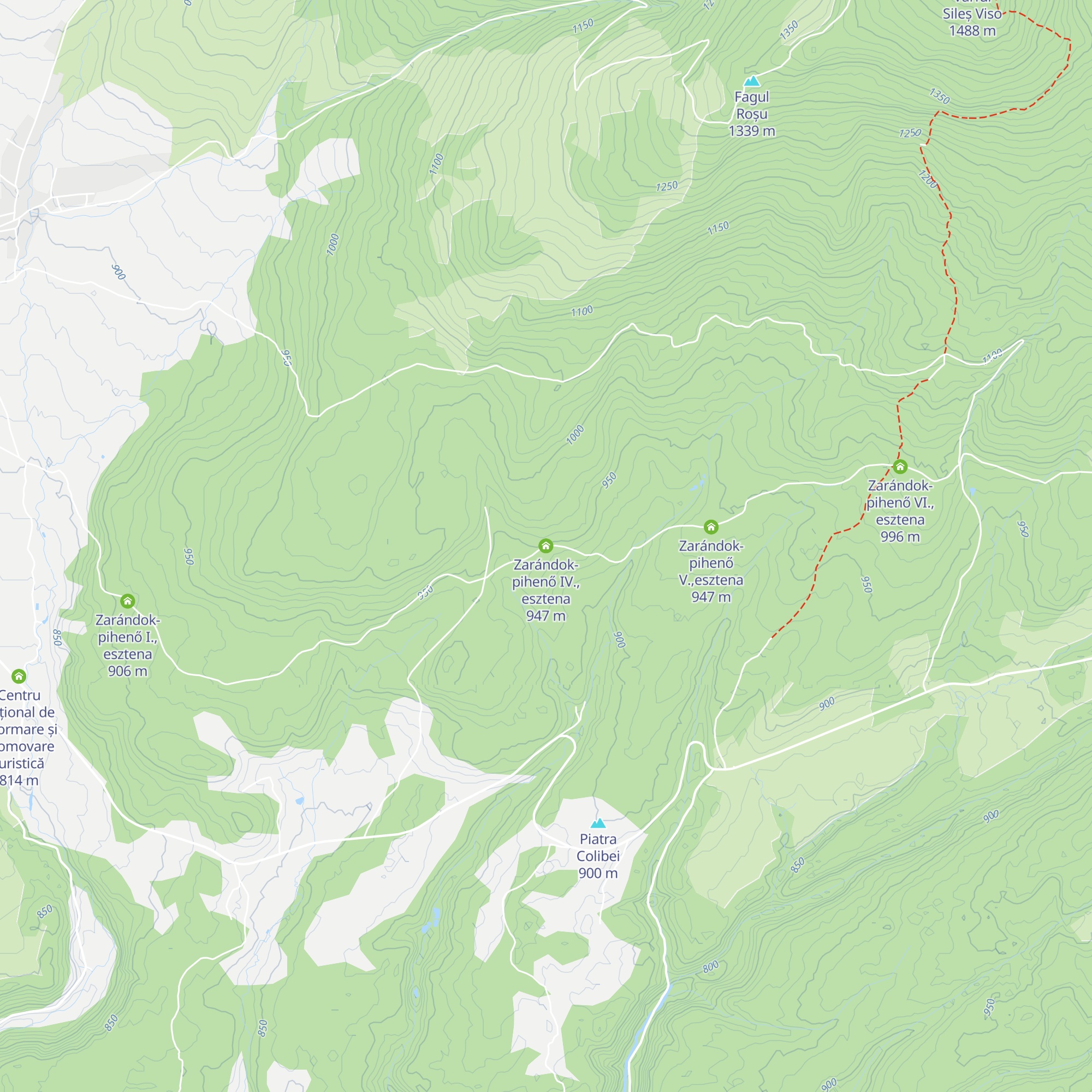 Zarándok-pihenő IV., esztena map