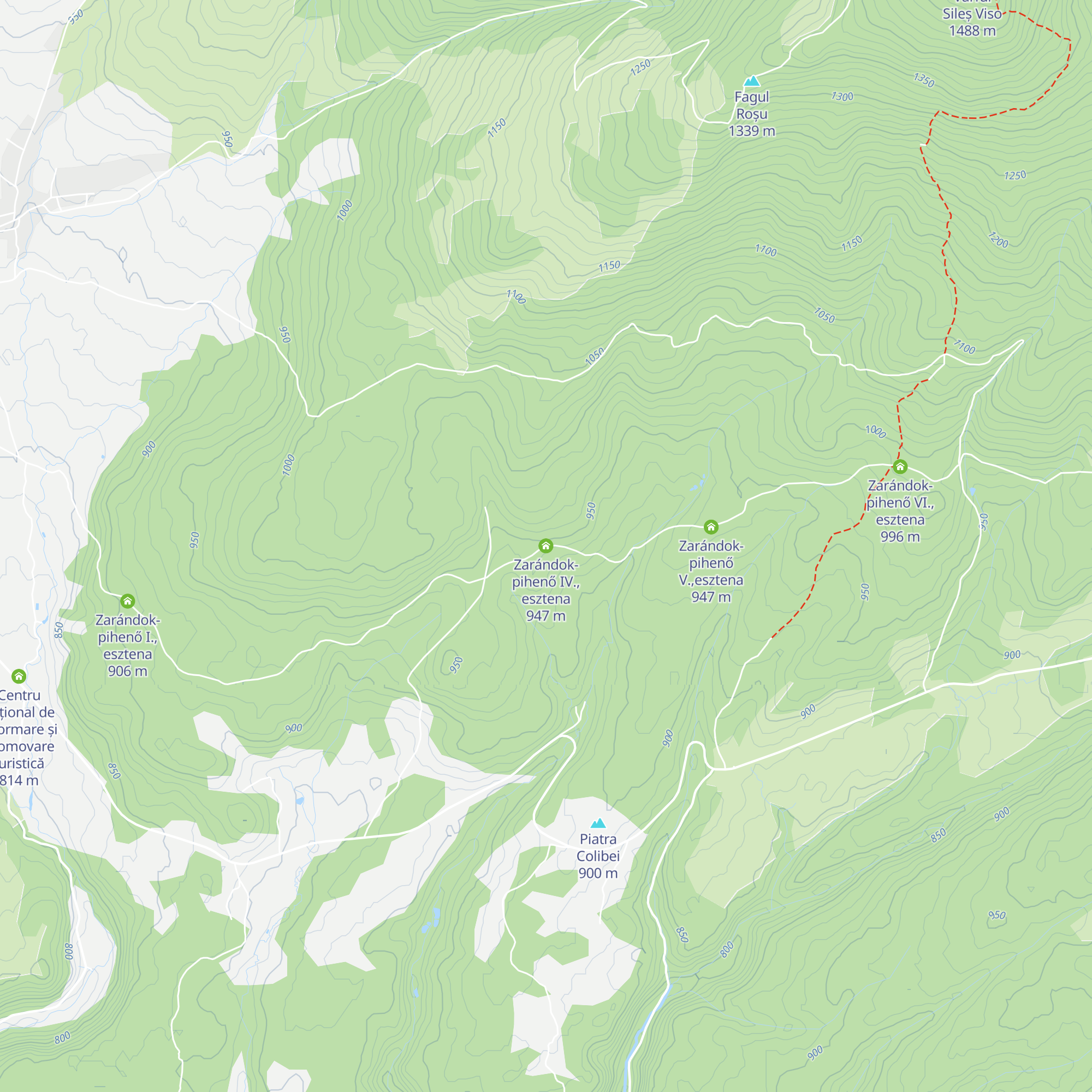 Zarándok-pihenő IV., esztena map
