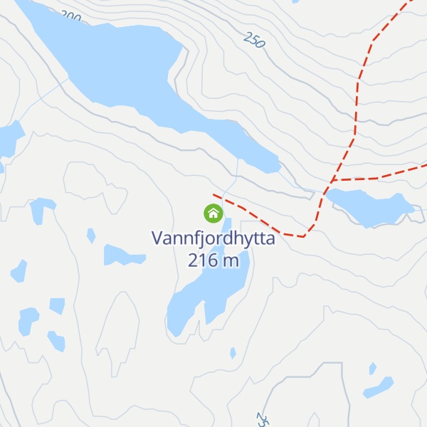 Map of Vannfjordhytta