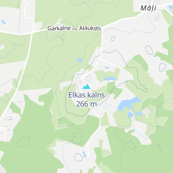 Map of Elkas kalns