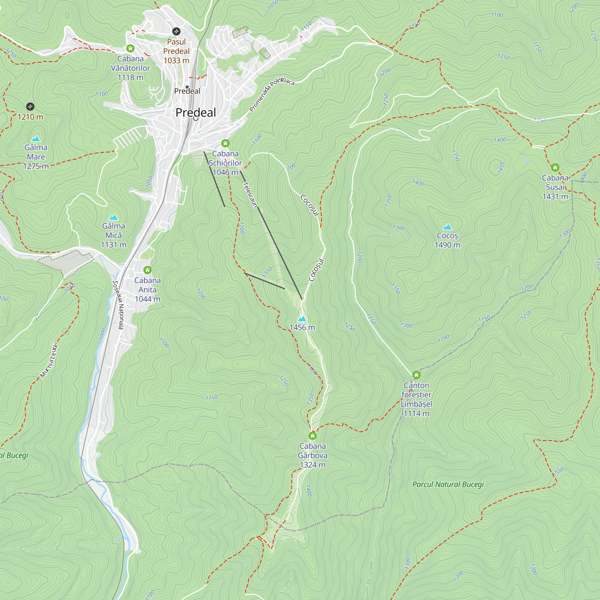 Clăbucet map