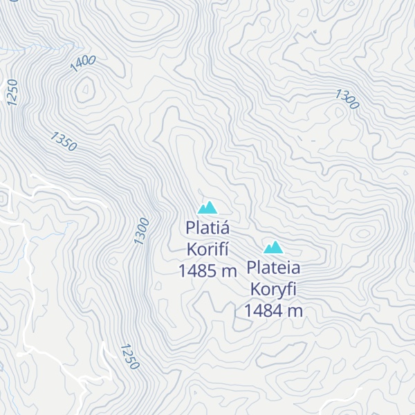 Map of Platiá Korifí
