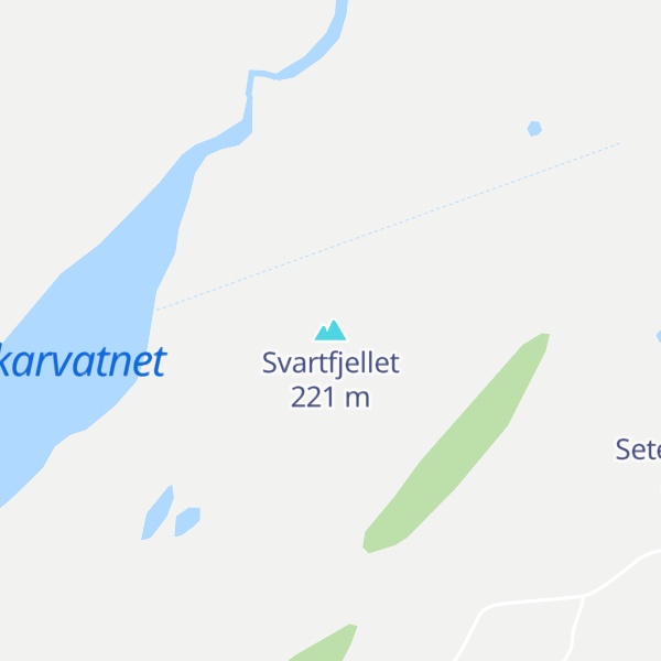 Map of Svartfjellet