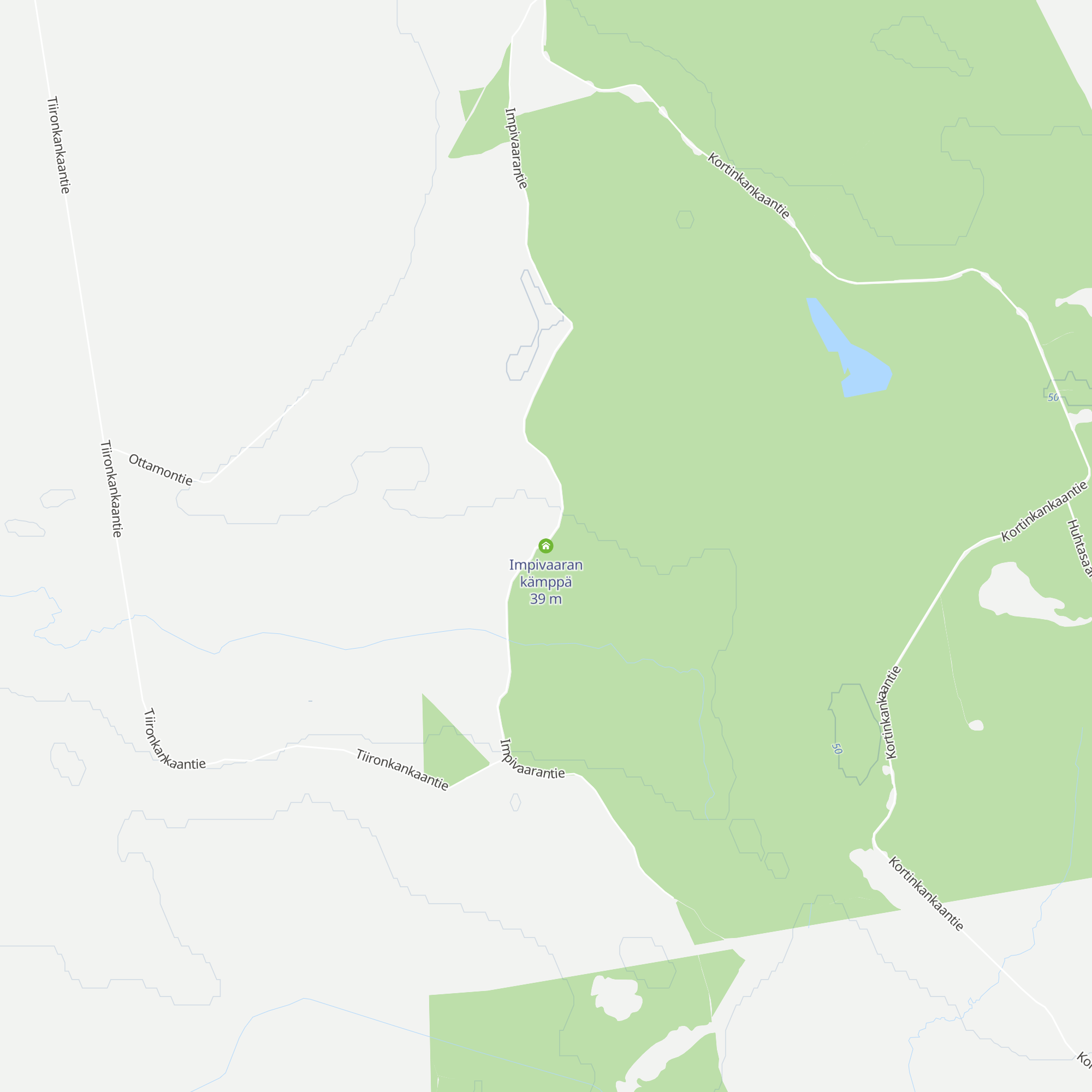 Impivaaran kämppä map