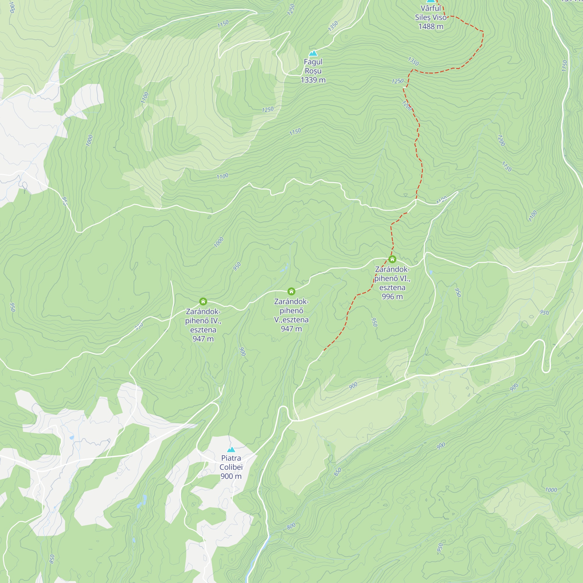Zarándok-pihenő V.,esztena map