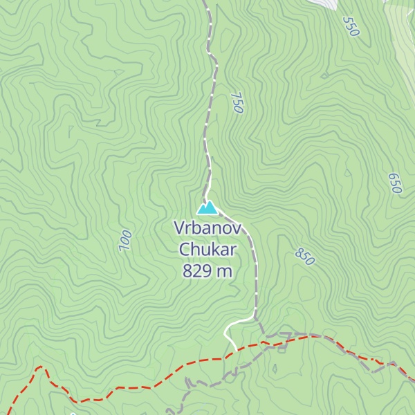Map of Vrbanov Chukar