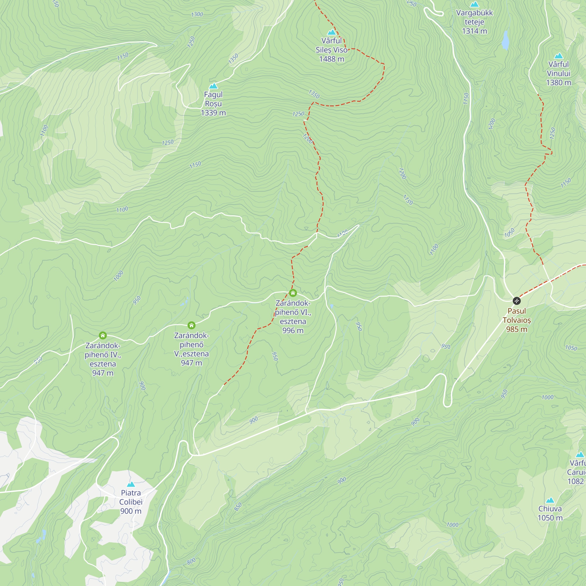 Zarándok-pihenő VI., esztena map