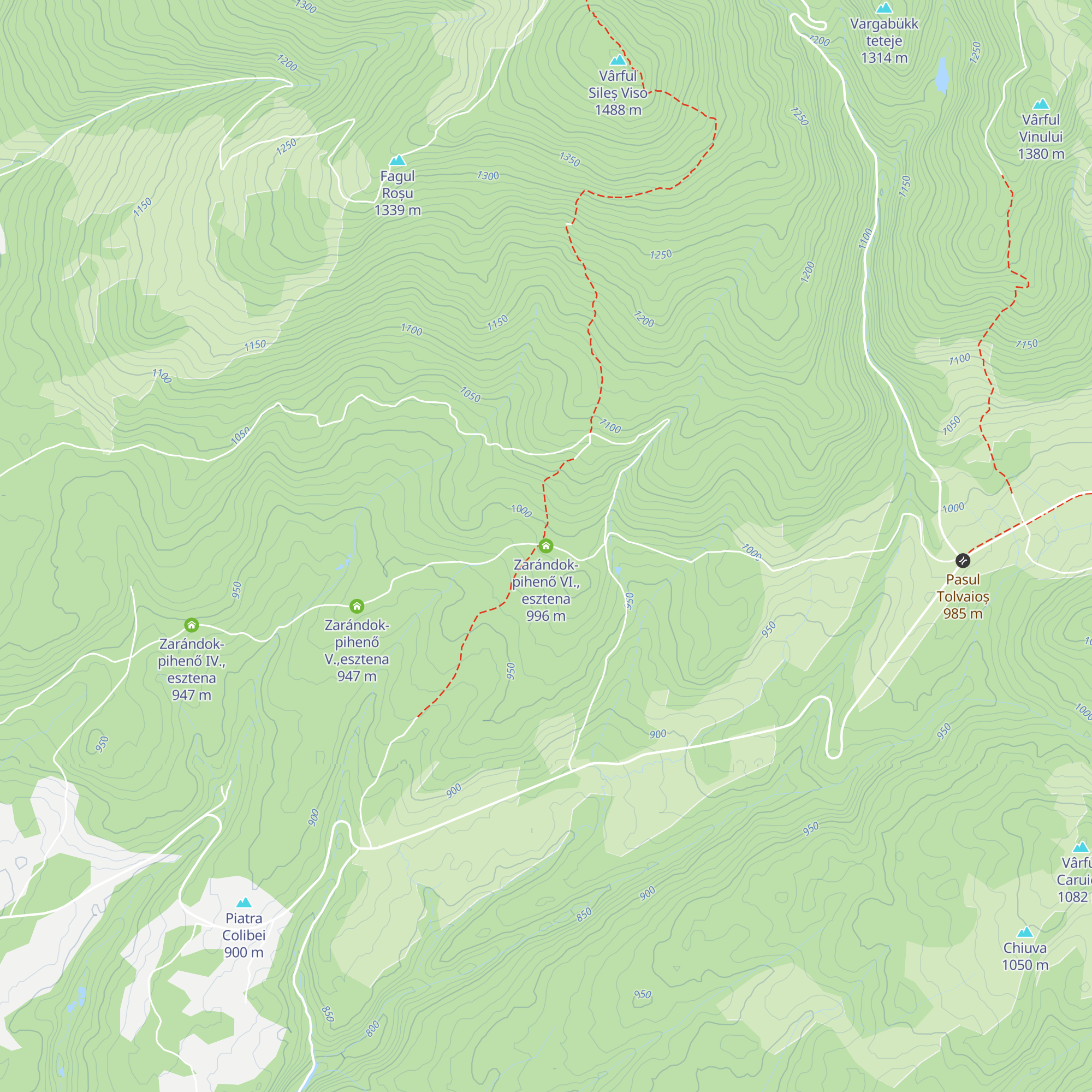 Zarándok-pihenő VI., esztena map