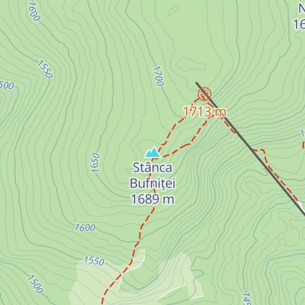 Map of Stânca Bufniței