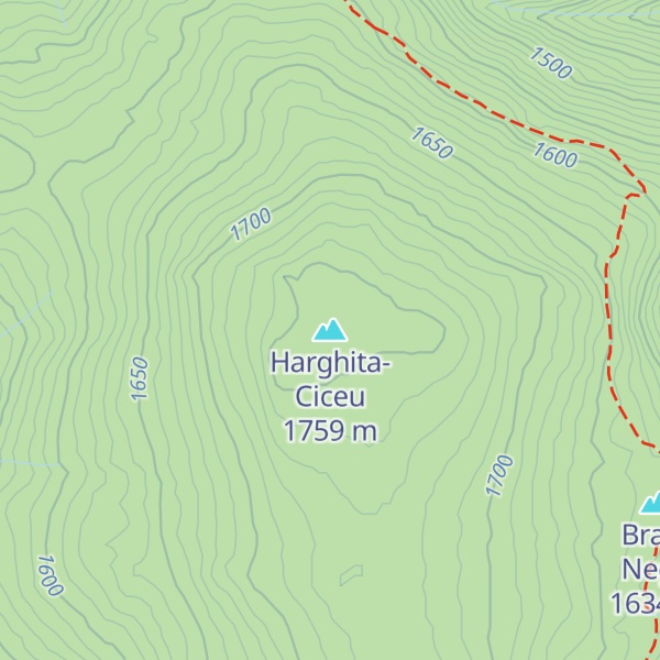 Map of Harghita-Ciceu