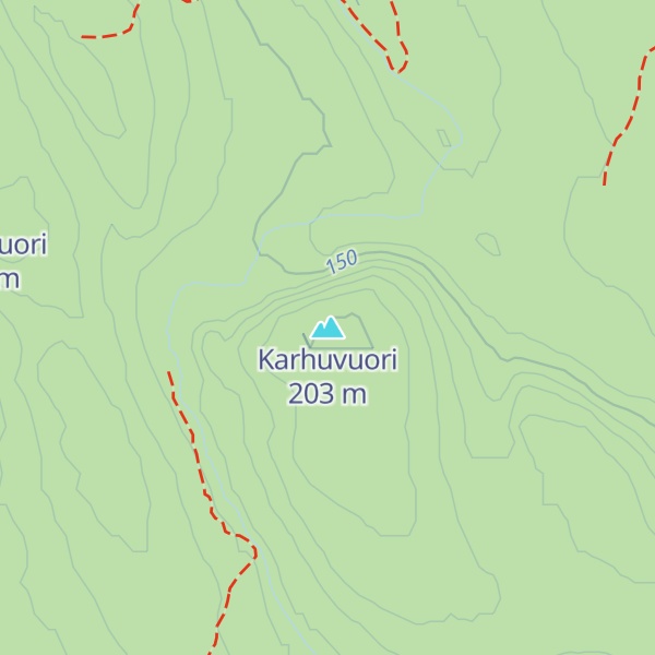 Map of Karhuvuori