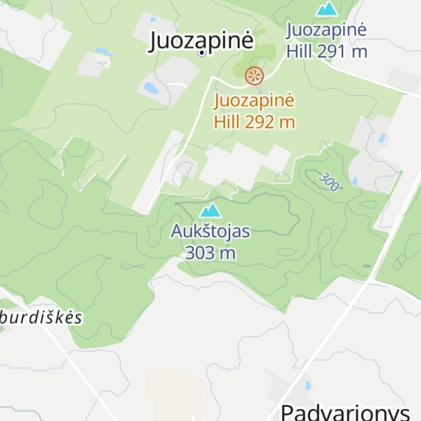Map of Aukštojas