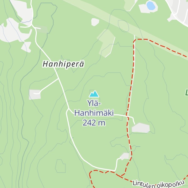Map of Ylä-Hanhimäki