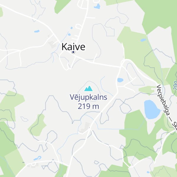 Map of Vējupkalns
