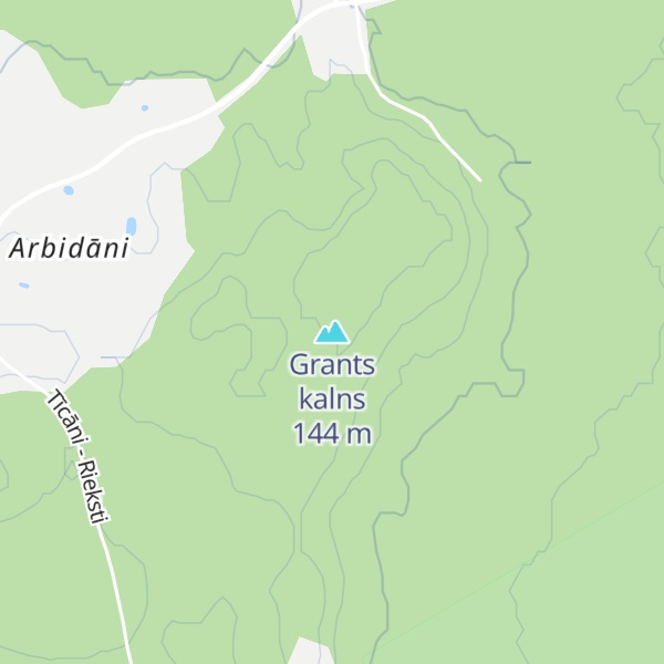 Map of Grants kalns
