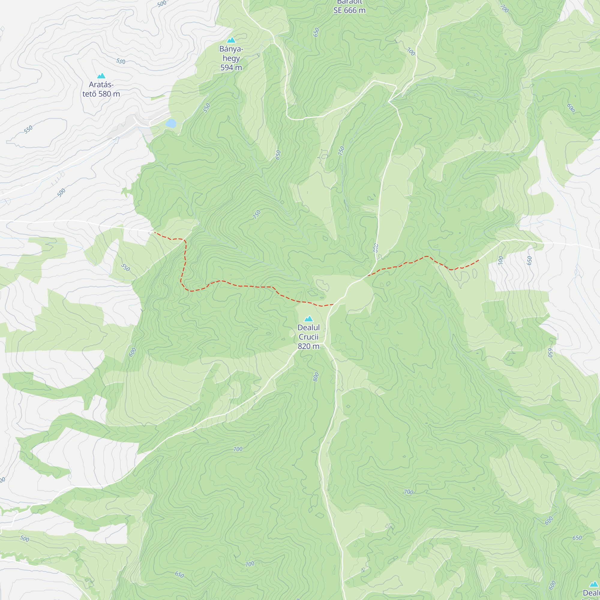 Refugiul Dealul Crucii map