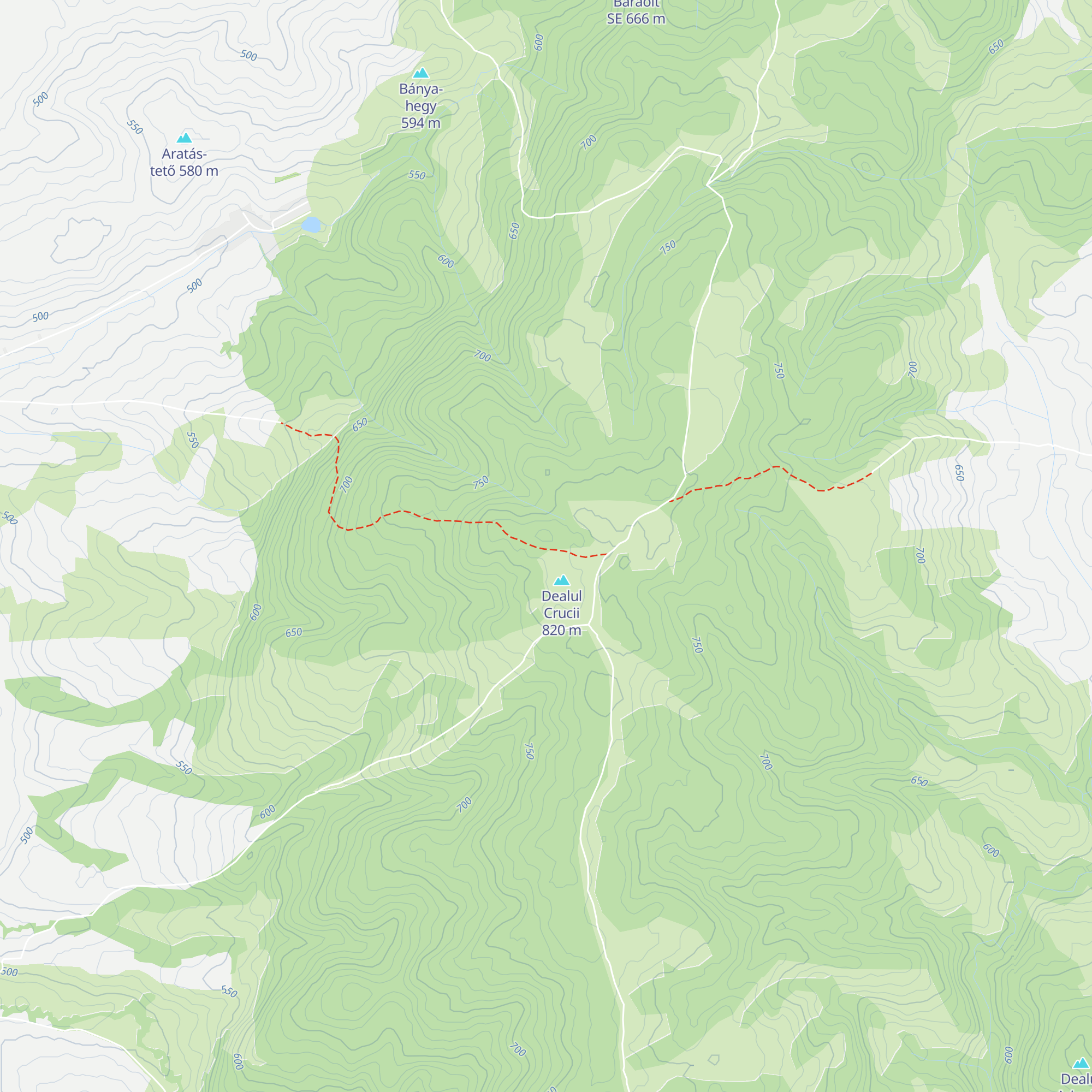 Refugiul Dealul Crucii map