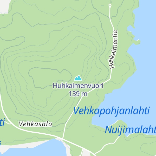 Map of Huhkaimenvuori