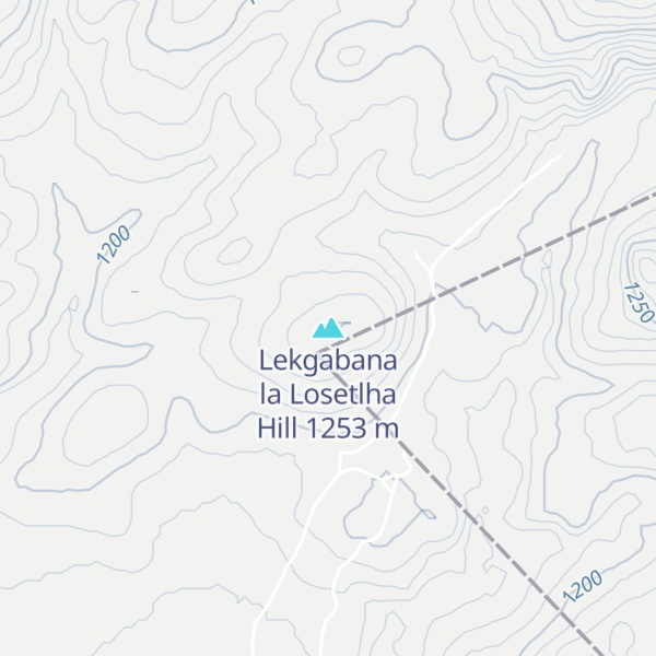 Map of Lekgabana la Losetlha Hill