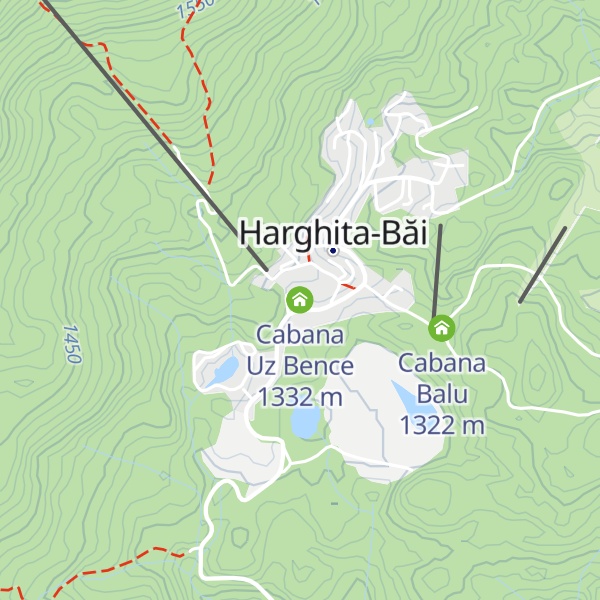 Map of Cabana Uz Bence