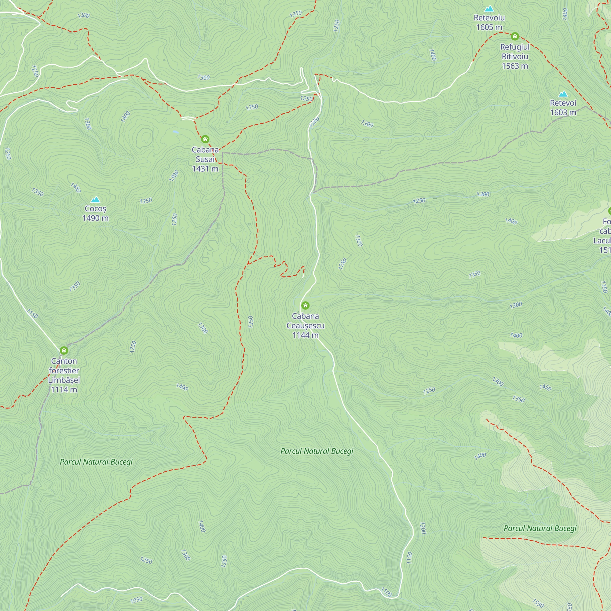 Cabana Ceaușescu map