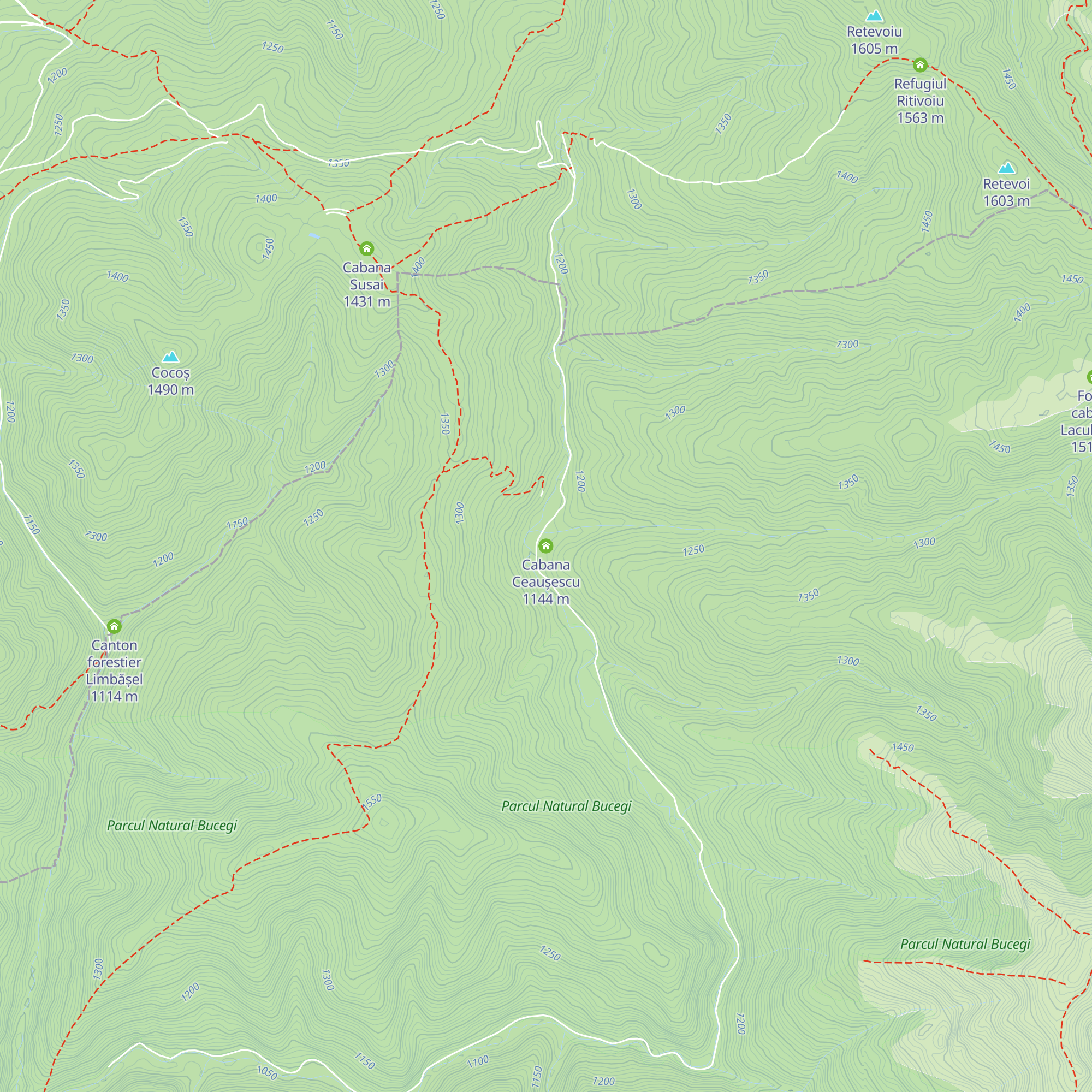 Cabana Ceaușescu map