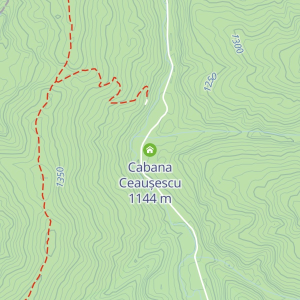 Map of Cabana Ceaușescu