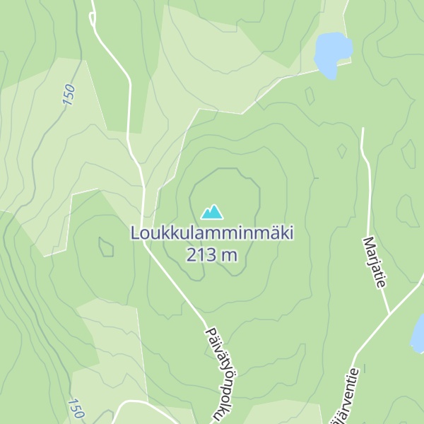 Map of Loukkulamminmäki