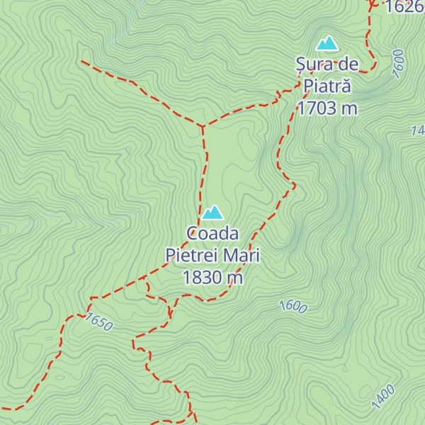 Map of Coada Pietrei Mari