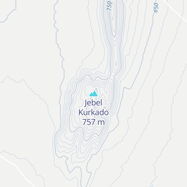 Map of Jebel Kurkado