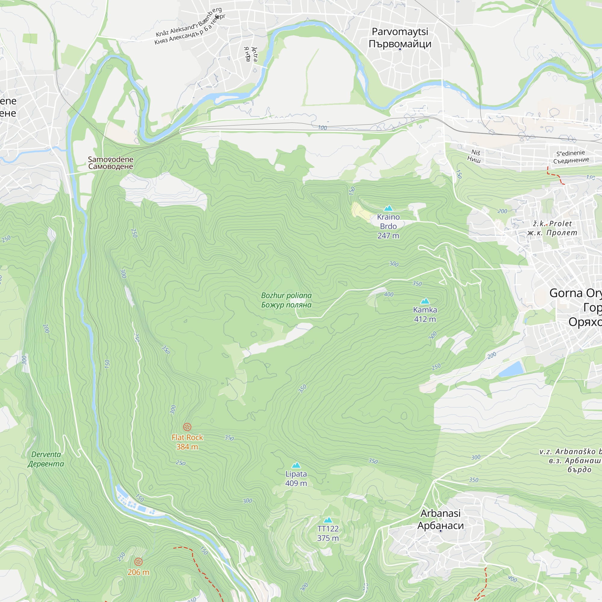 Hizha Bozhur map