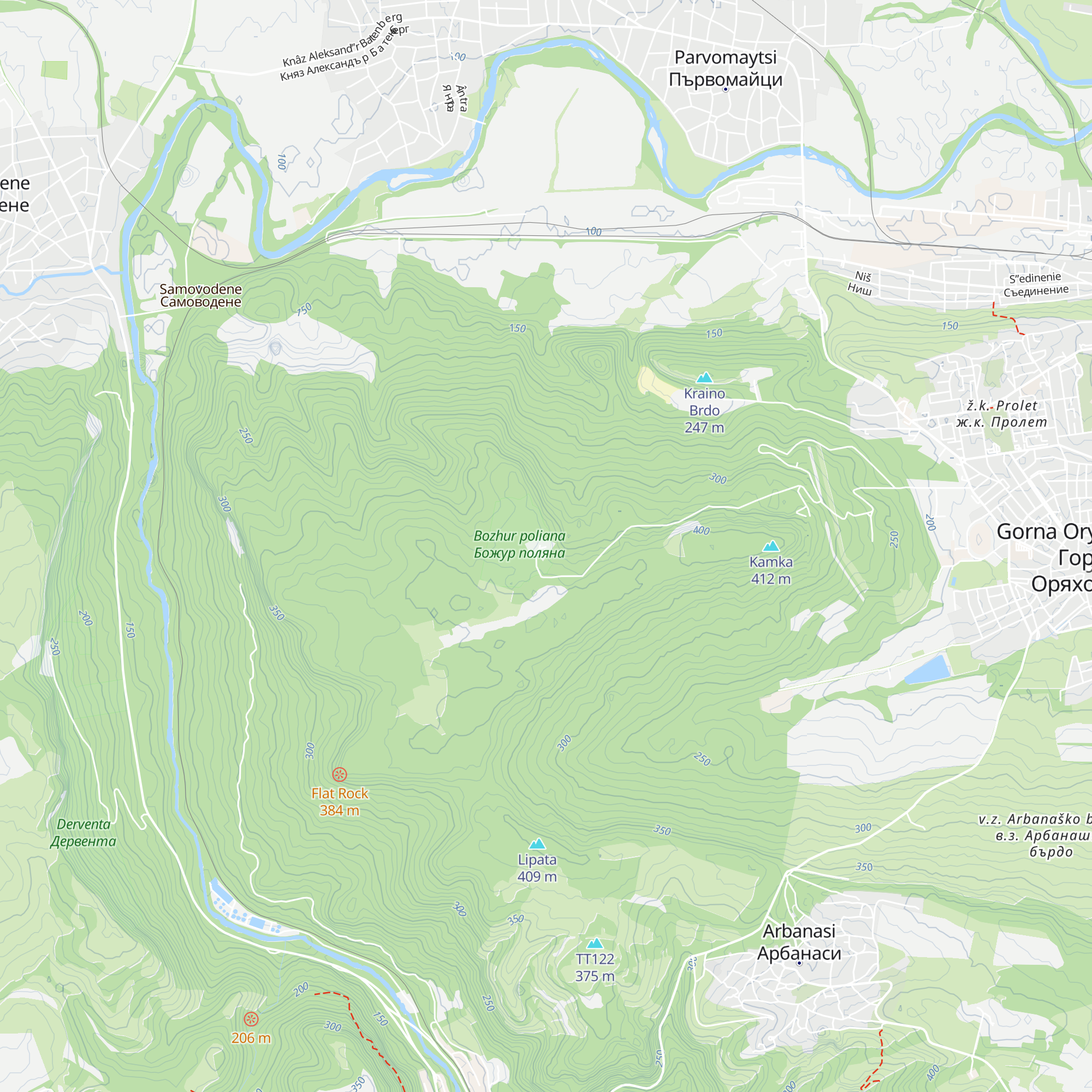 Hizha Bozhur map