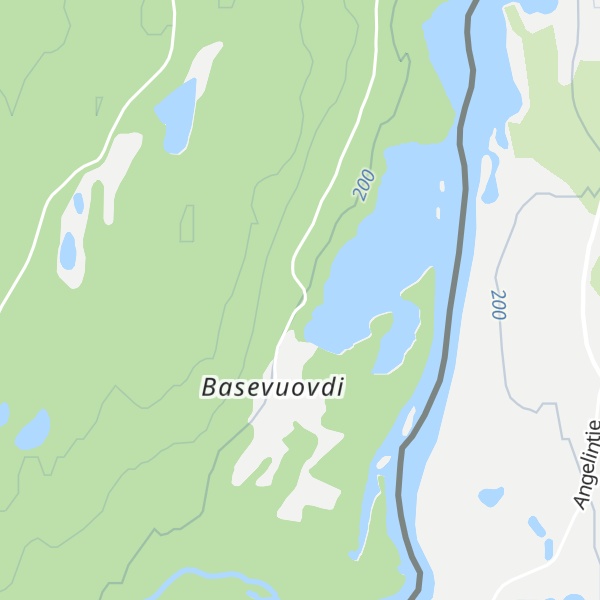 Map of Basevuovdi fjellstue