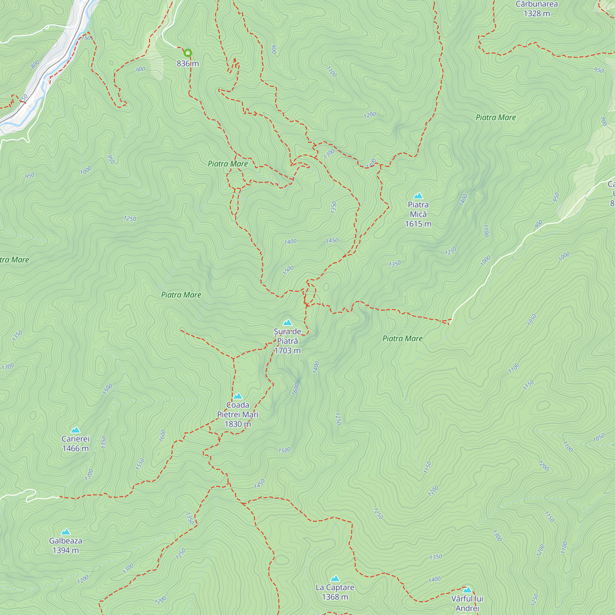 Cabana Piatra Mare map